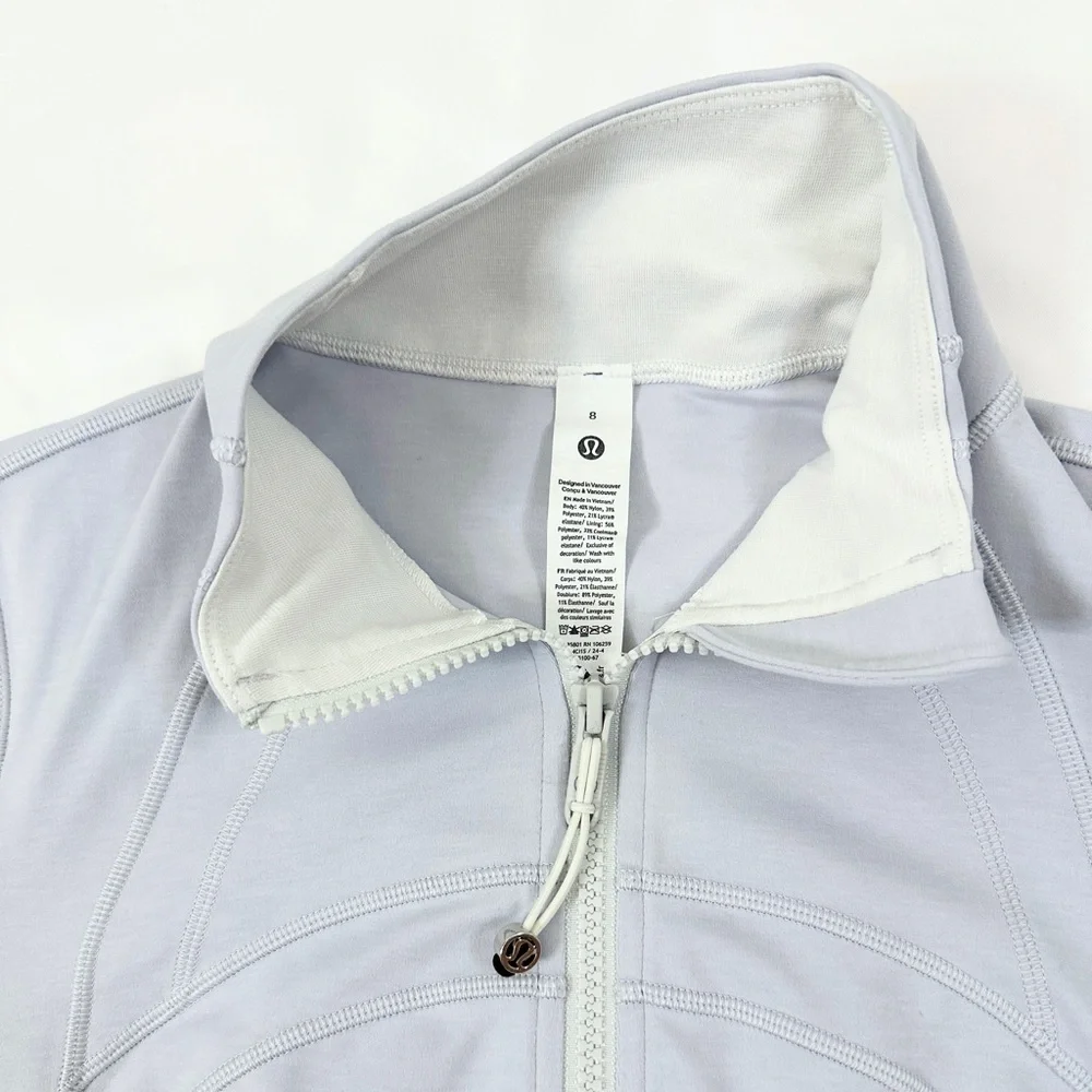 NWT Lululemon Define Jacket Nulu - Heathered Core Ultra Light Grey - 8 - Picture 11 of 15